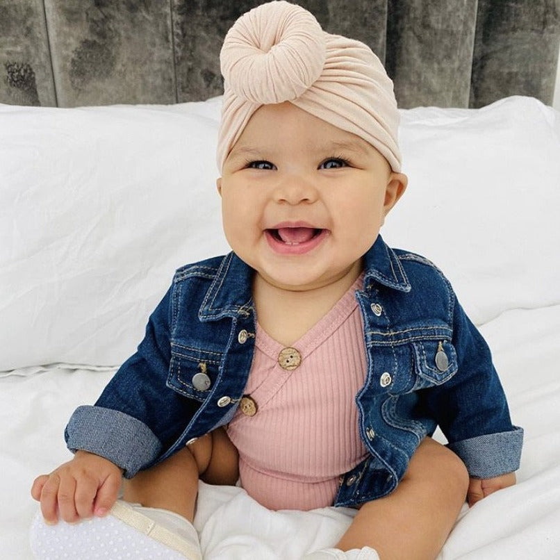 Tatum Turban in Stone