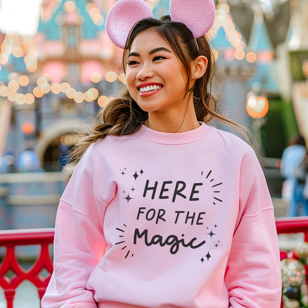 Here For The Magic Adult Sweatshirt