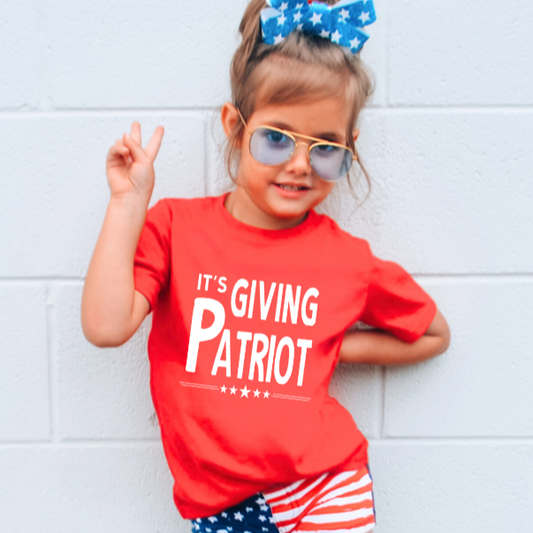 It's Giving Patriot Toddler Tee