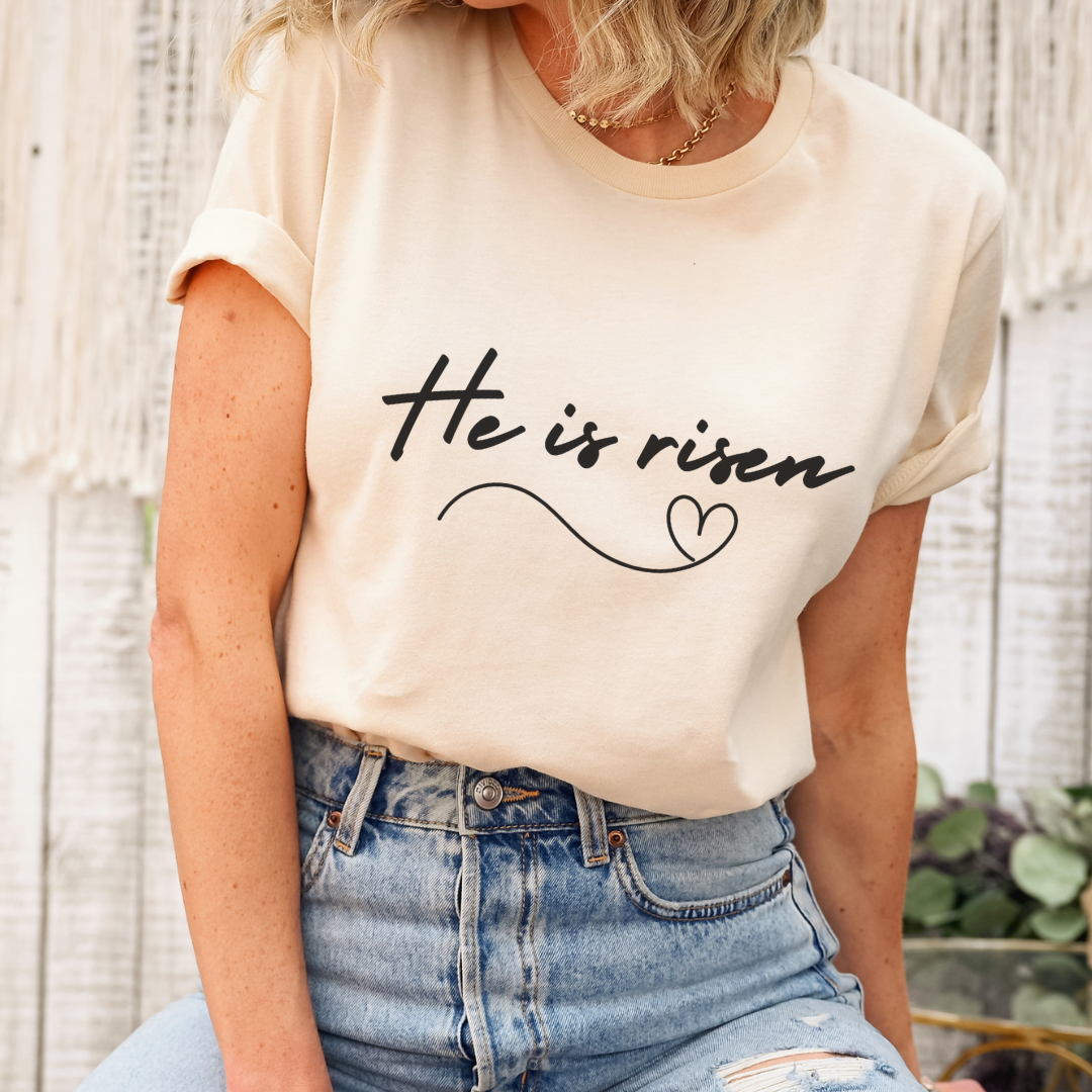 He Is Risen Adult Tee