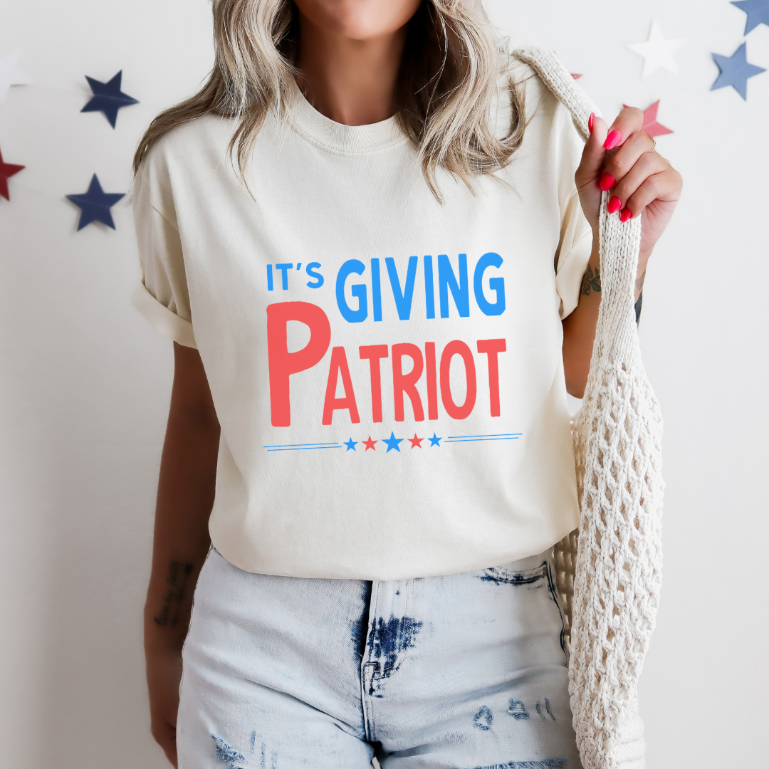 It's Giving Patriot Adult Tee
