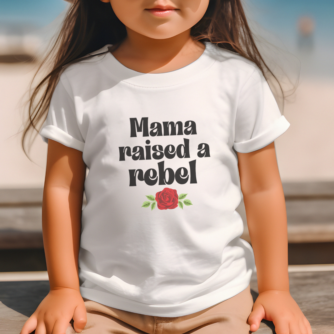 Mama Raised A Rebel Toddler Tee