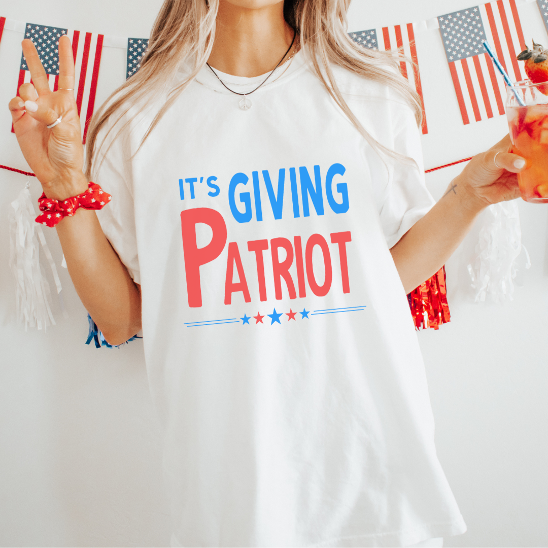 It's Giving Patriot Adult Tee