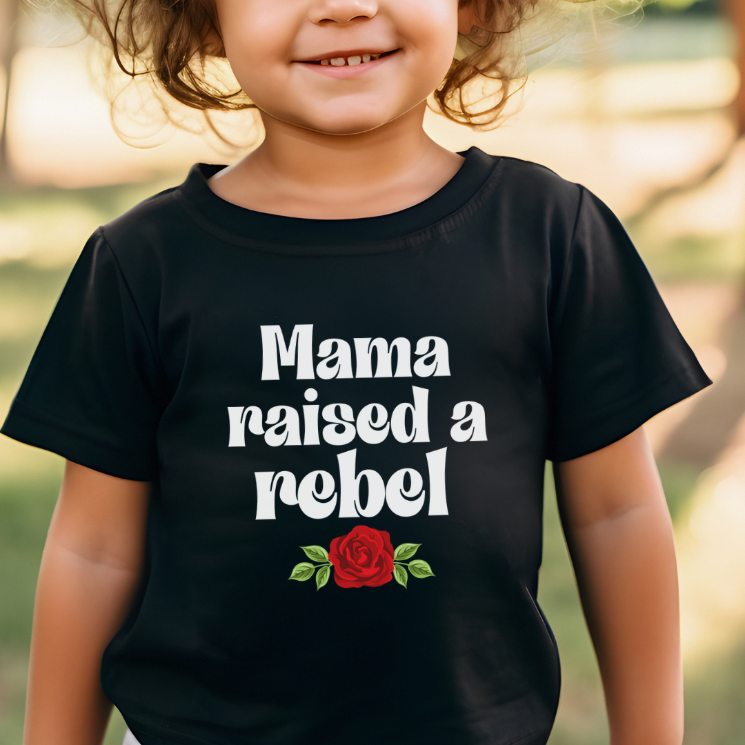 Mama Raised A Rebel Toddler Tee