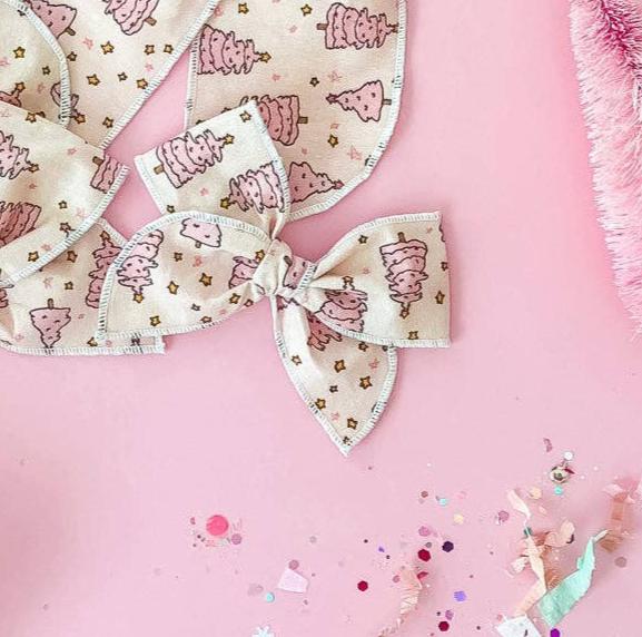 Pink Christmas Tree Bow