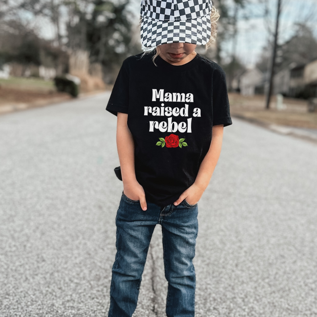 Mama Raised A Rebel Toddler Tee
