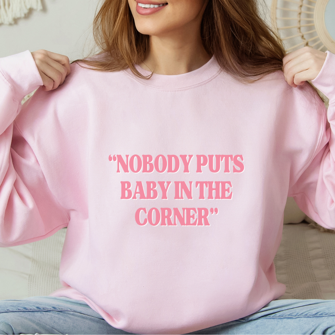 Nobody Puts Baby In The Corner Adult Sweatshirt