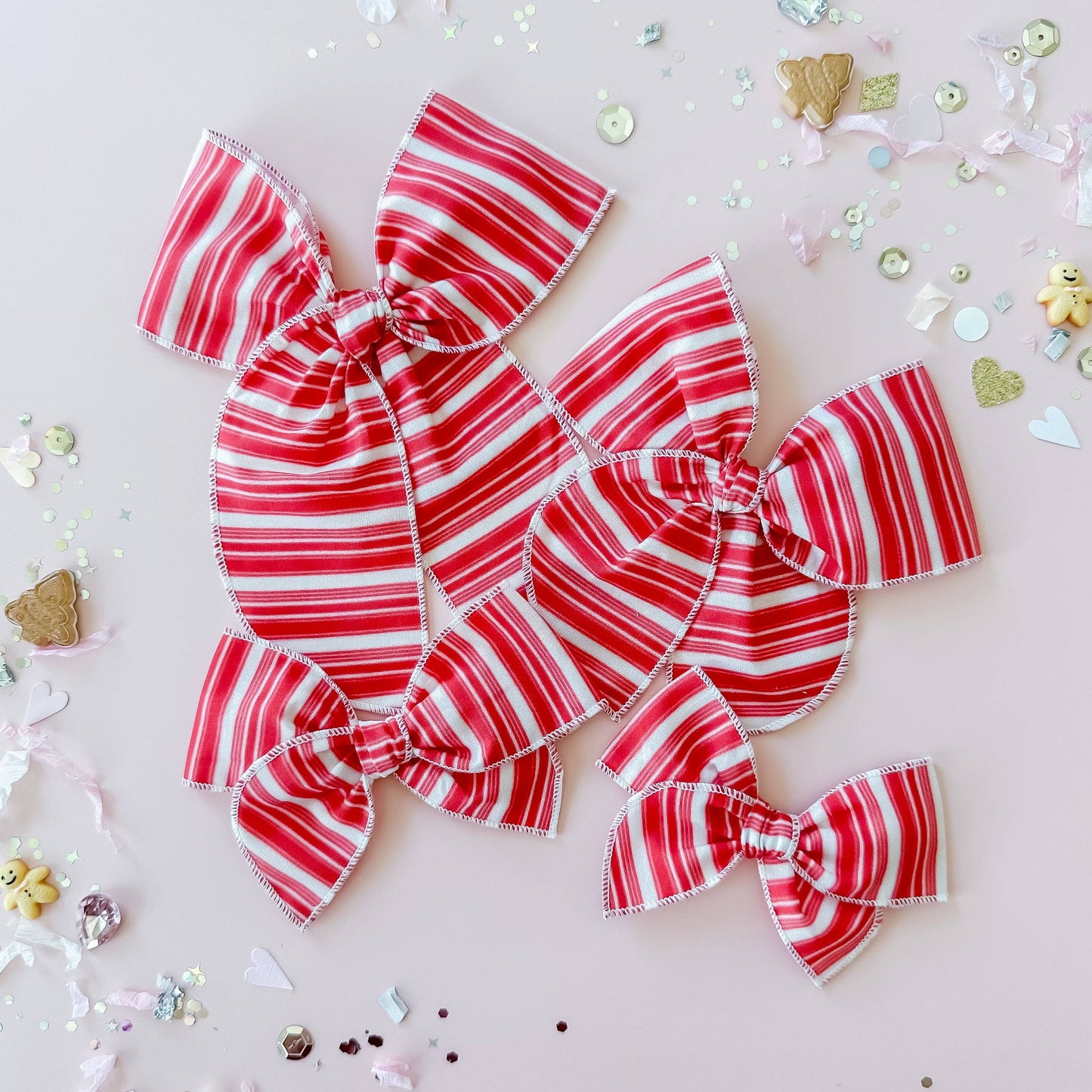 Candy Cane Bow