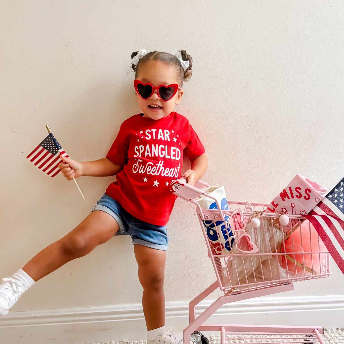 Star Spangled Sweetheart Toddler Tee