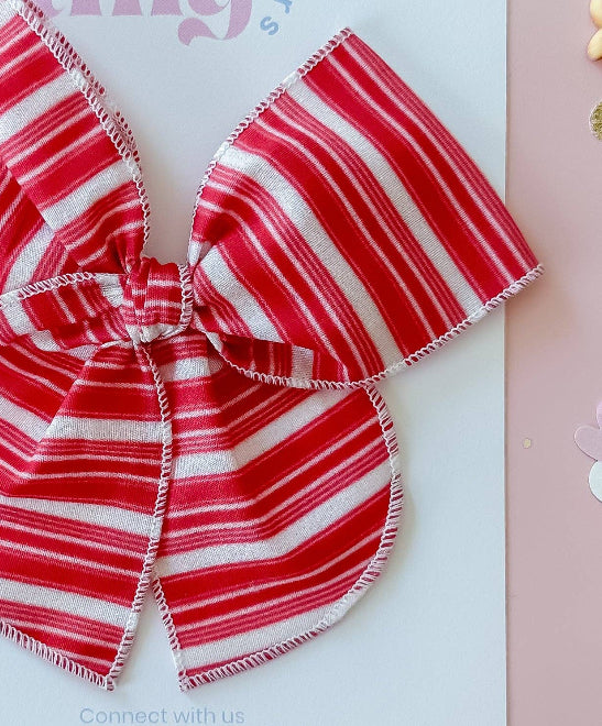 Candy Cane Bow