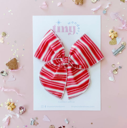 Candy Cane Bow
