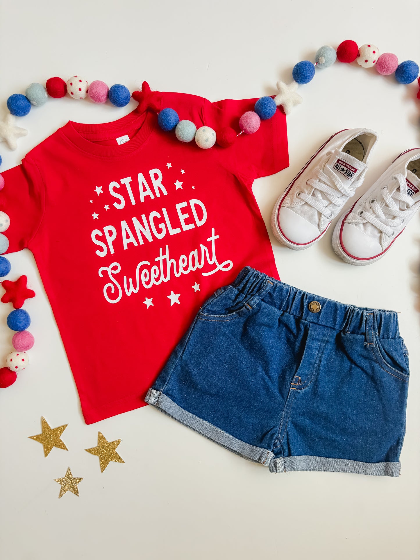 Star Spangled Sweetheart Toddler Tee