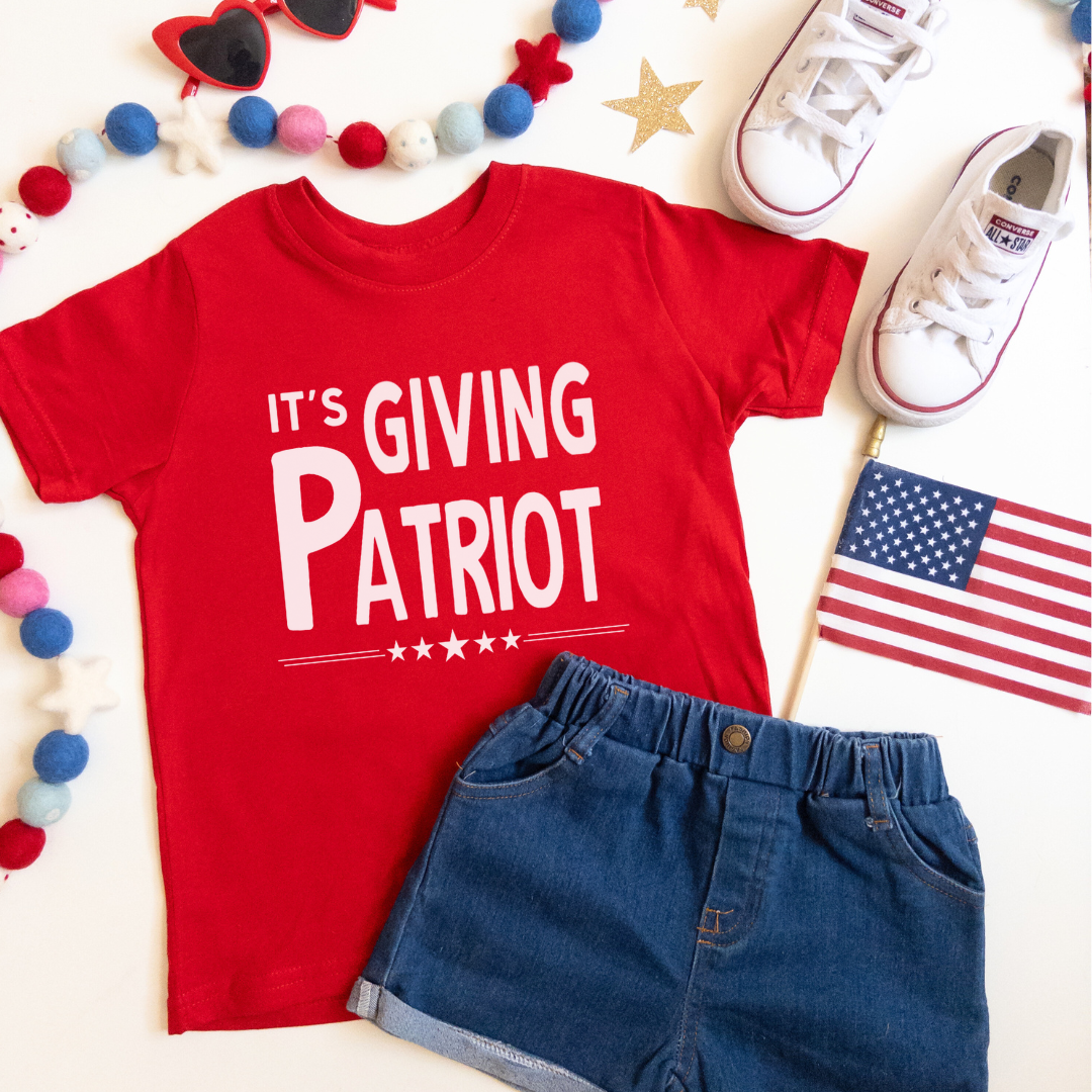 It's Giving Patriot Toddler Tee