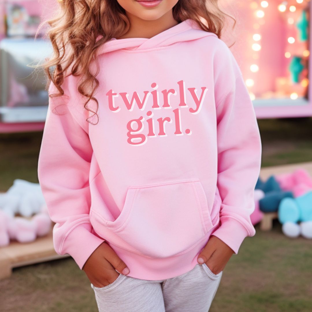 Twirly Girl (In Front) Youth Hoodie