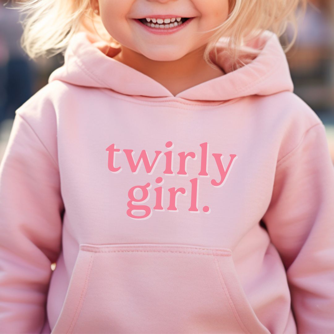 Twirly Girl (In Front) Youth Hoodie