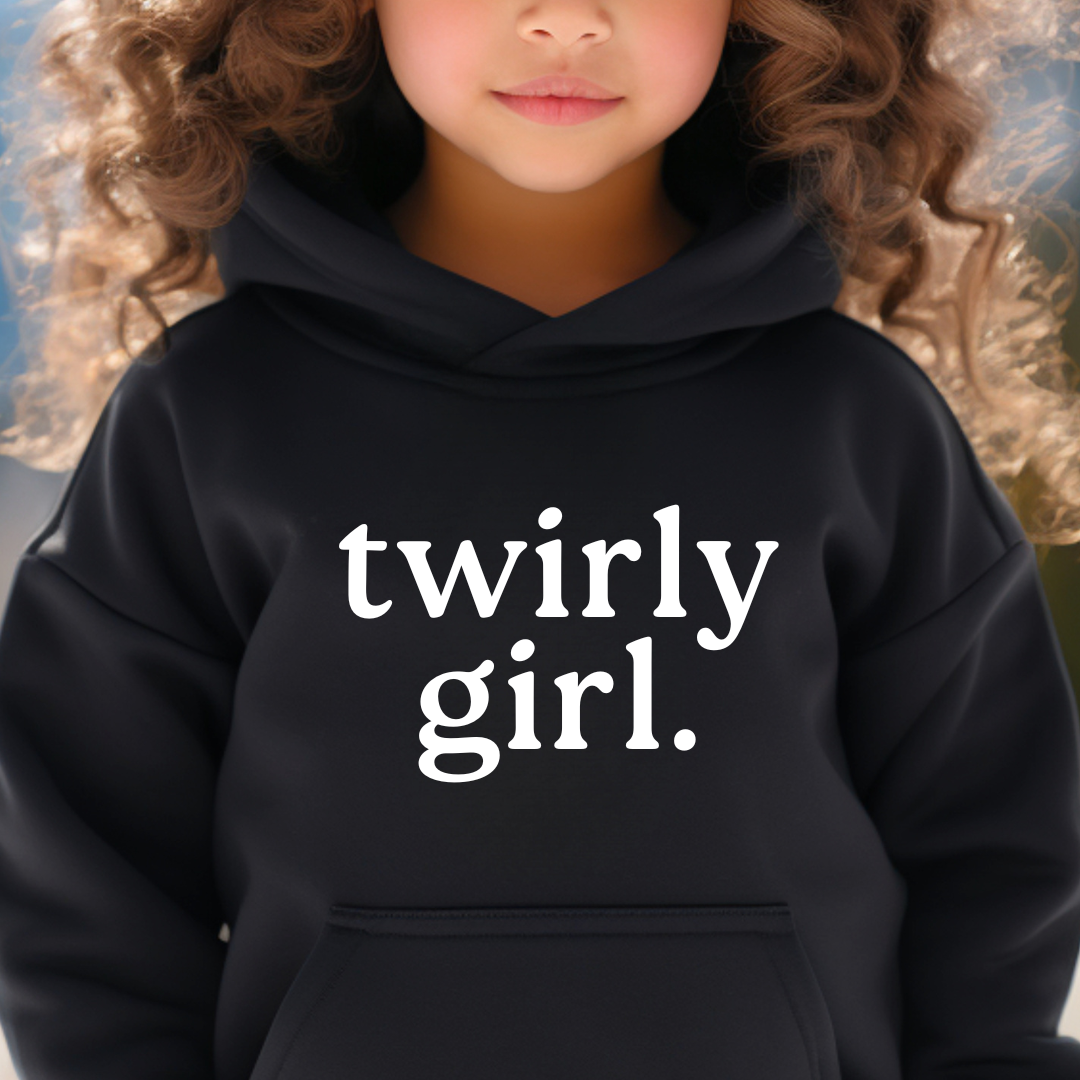 Twirly Girl (In Front) Youth Hoodie