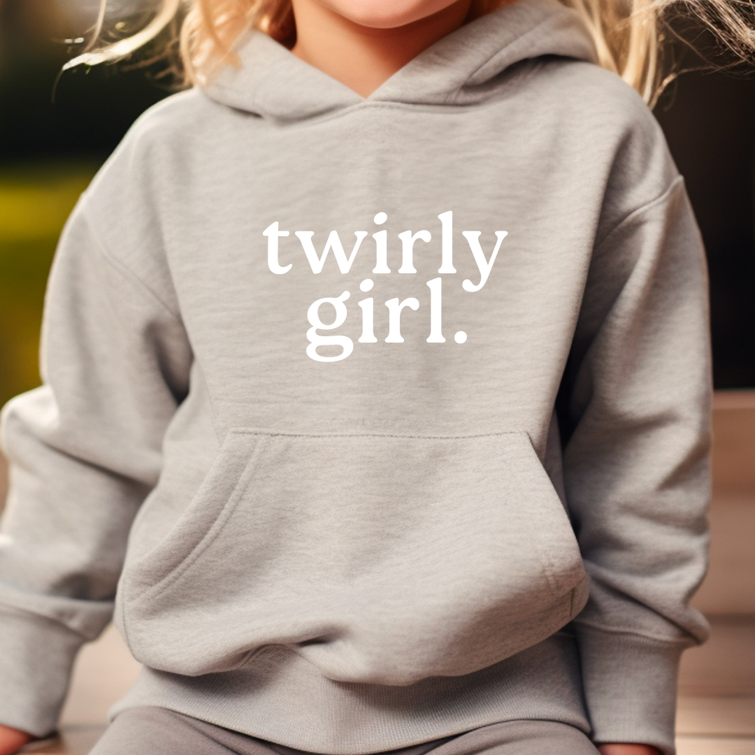 Twirly Girl (In Front) Youth Hoodie