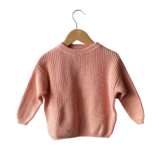 blush kids ribbed sweater for baby and toddler girls