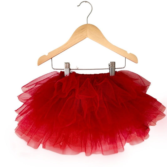 baby toddler girl red tutu holiday ballet ballerina