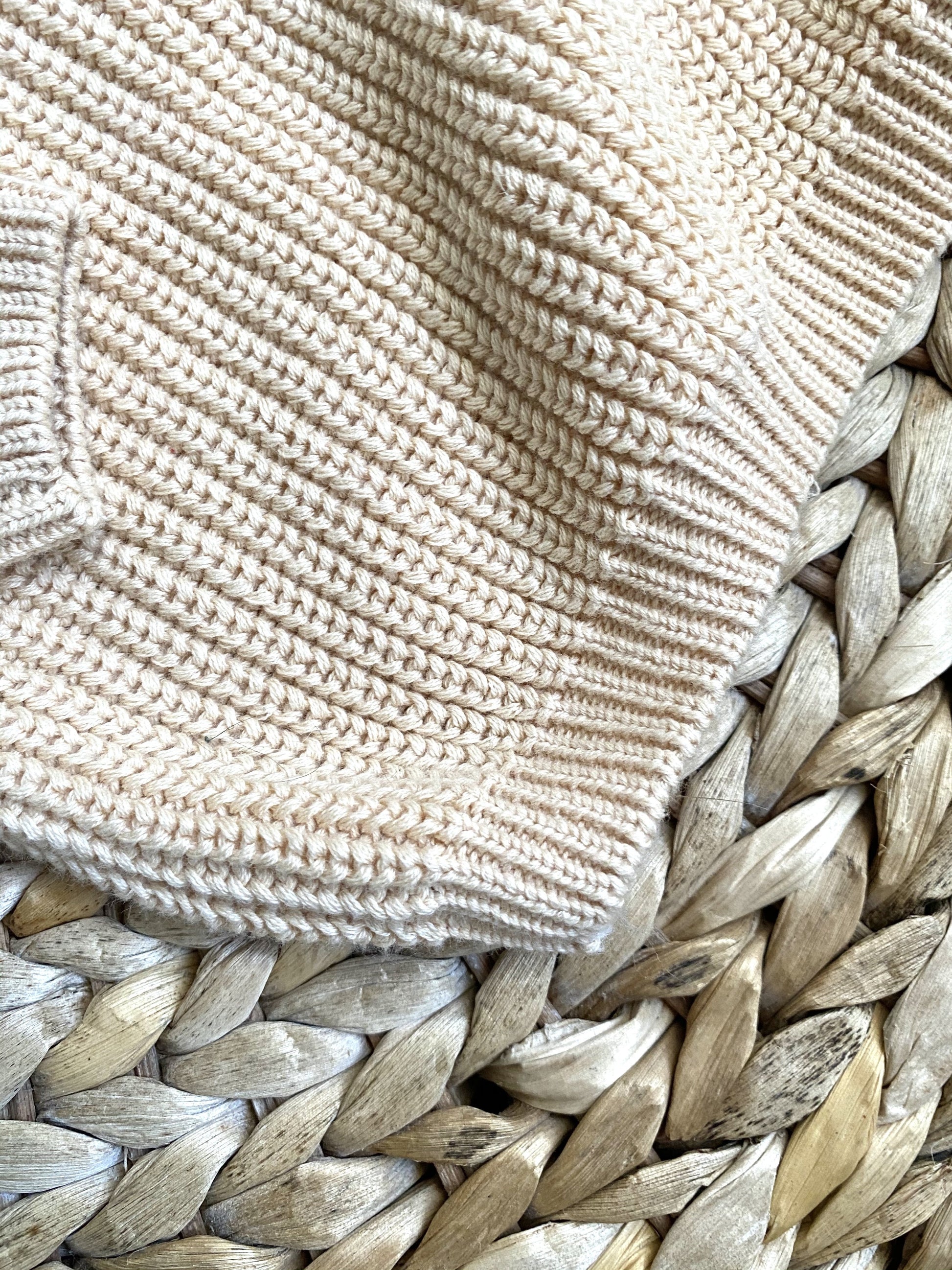beige kids ribbed sweater for baby and toddler girls