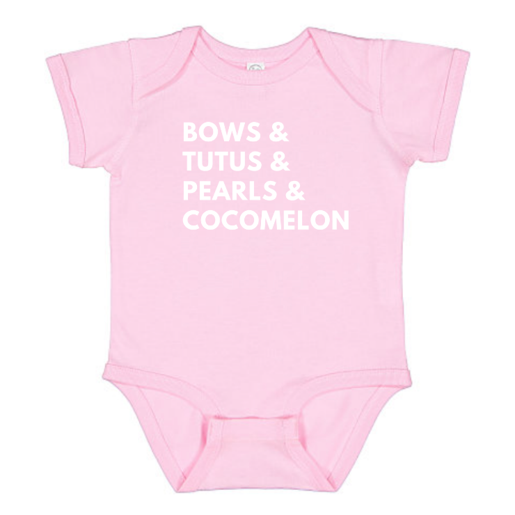 kids baby toddler tee bows tutus pearl cocomelon babies kids toddlers