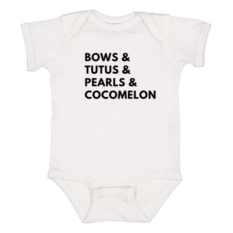 kids baby toddler tee bows tutus pearl cocomelon babies kids toddlers