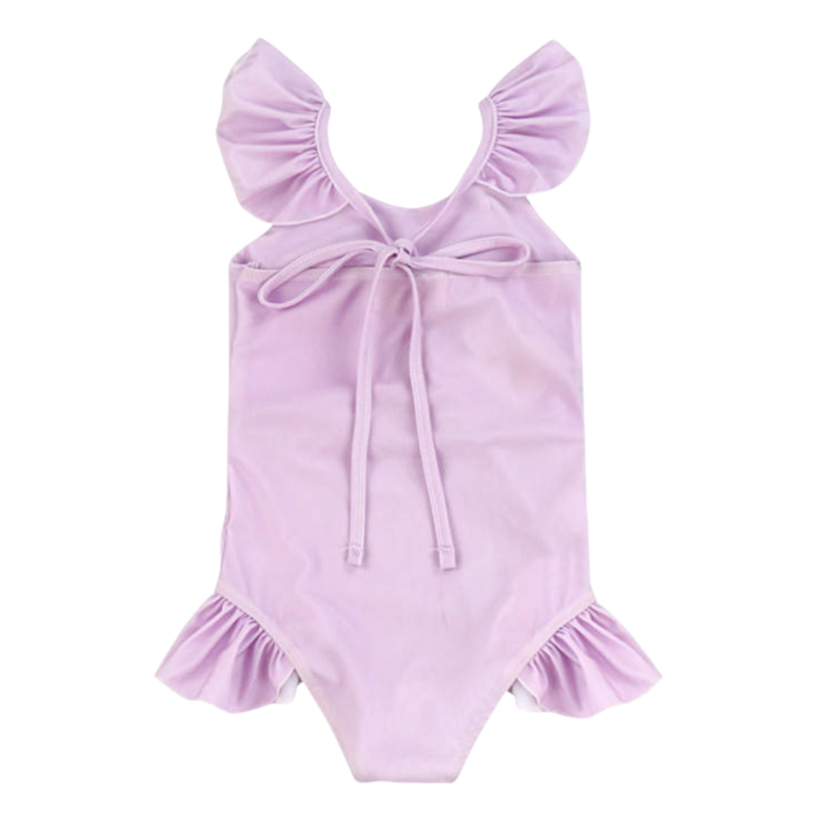 purple kids swimsuit