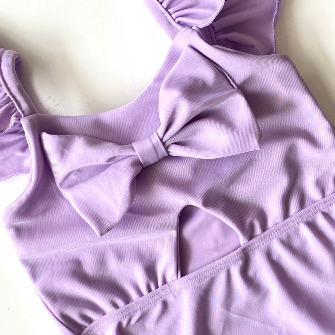 purple kids swimsuit