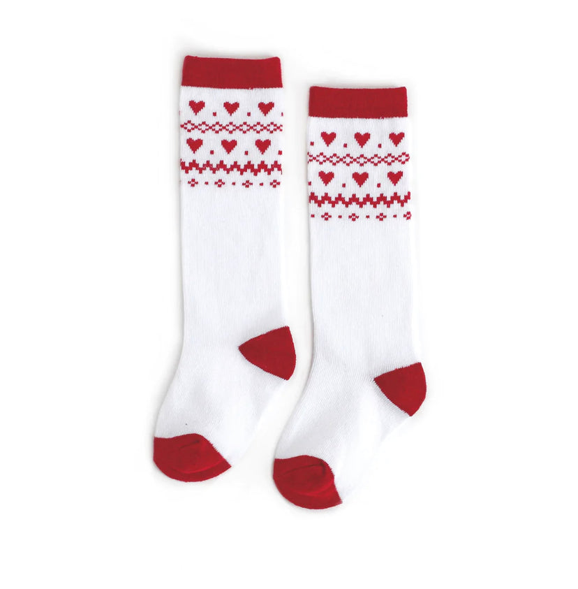 Heart Fair Isle Socks