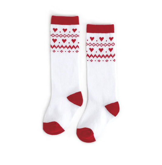 Heart Fair Isle Socks